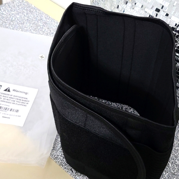 NWT Med Black Sports Waist Trainer, Burner, Shaper Body Belt - Picture 13 of 16